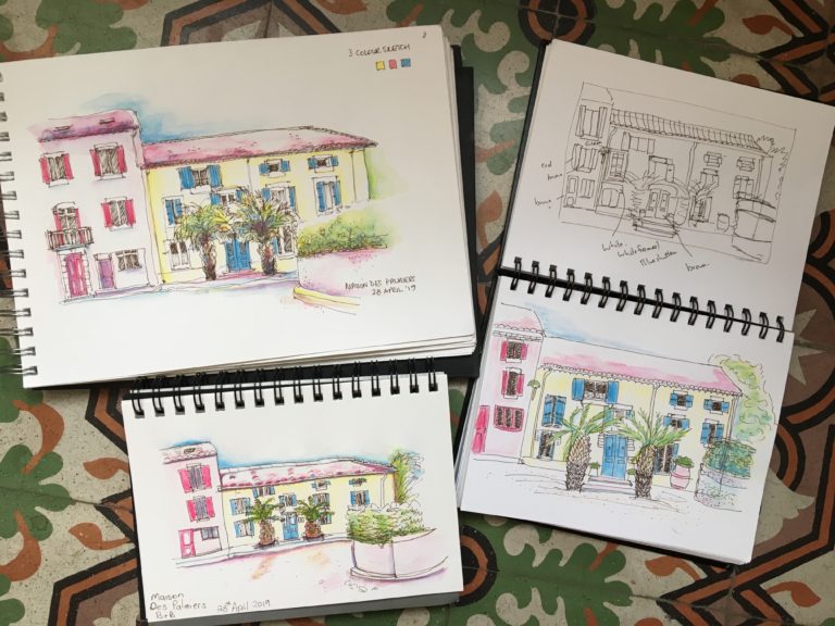 Spring sketching holiday in the Minervois