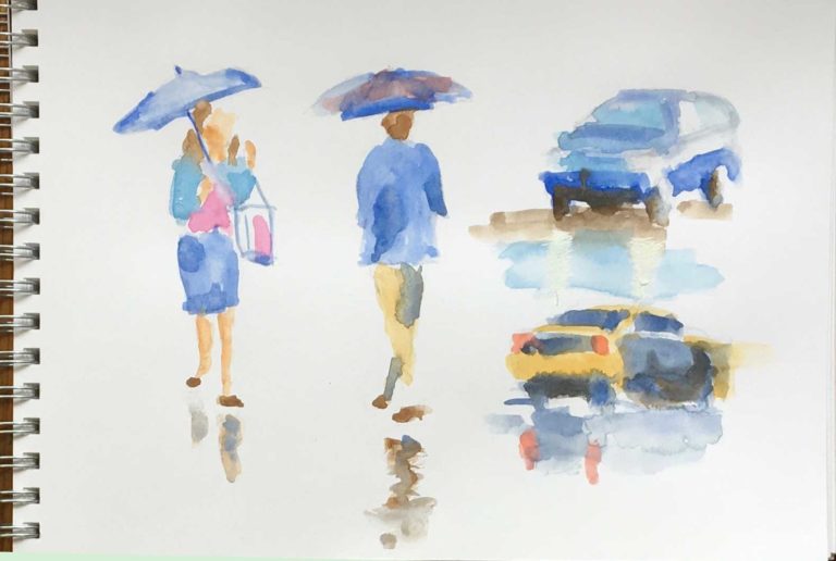 Croquis Café: Rainy Days and Reflections