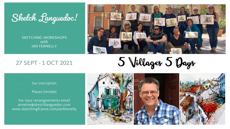 Sketch Languedoc with Ian Fennelly 2021