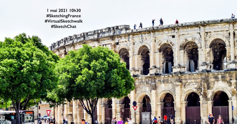 Sketching France – Nîmes