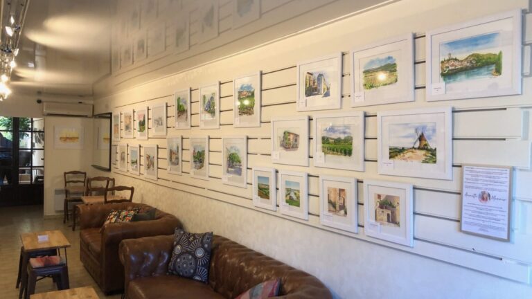 Exhibition at Café Deco, Capestang
