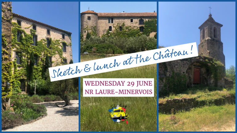 Workshop Wednesday – Sketch & Lunch at the Château!
