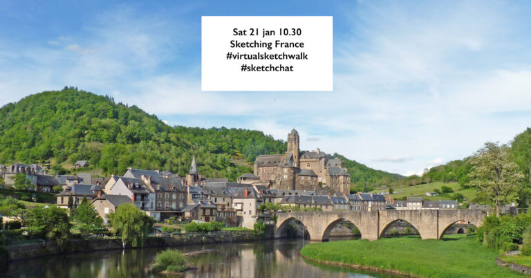 Sketching France – Estaing