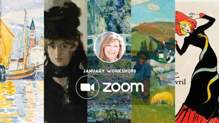 January Zoom workshops – Sketching Impressionists!